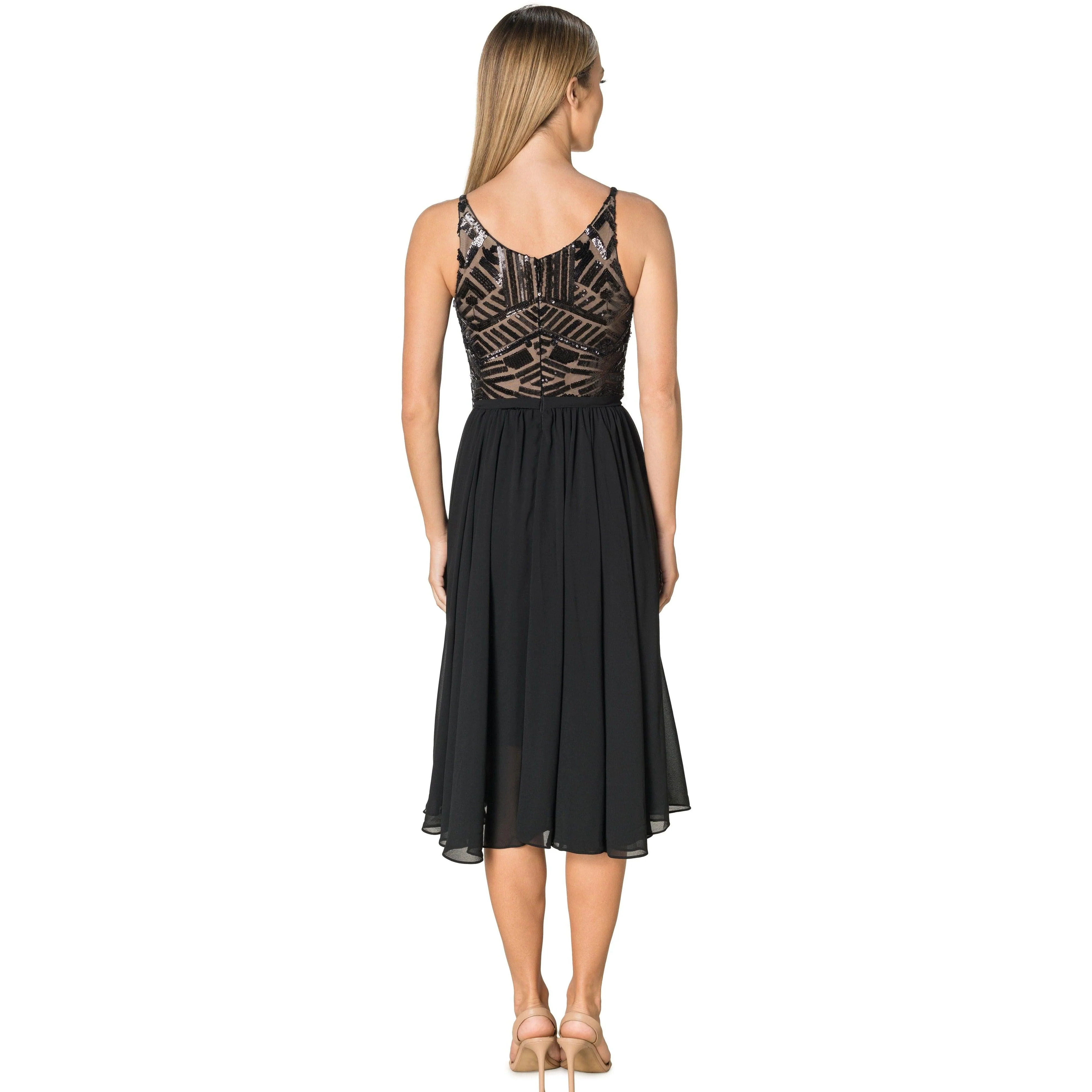 Alicia Mixed Media Dress - Image 3