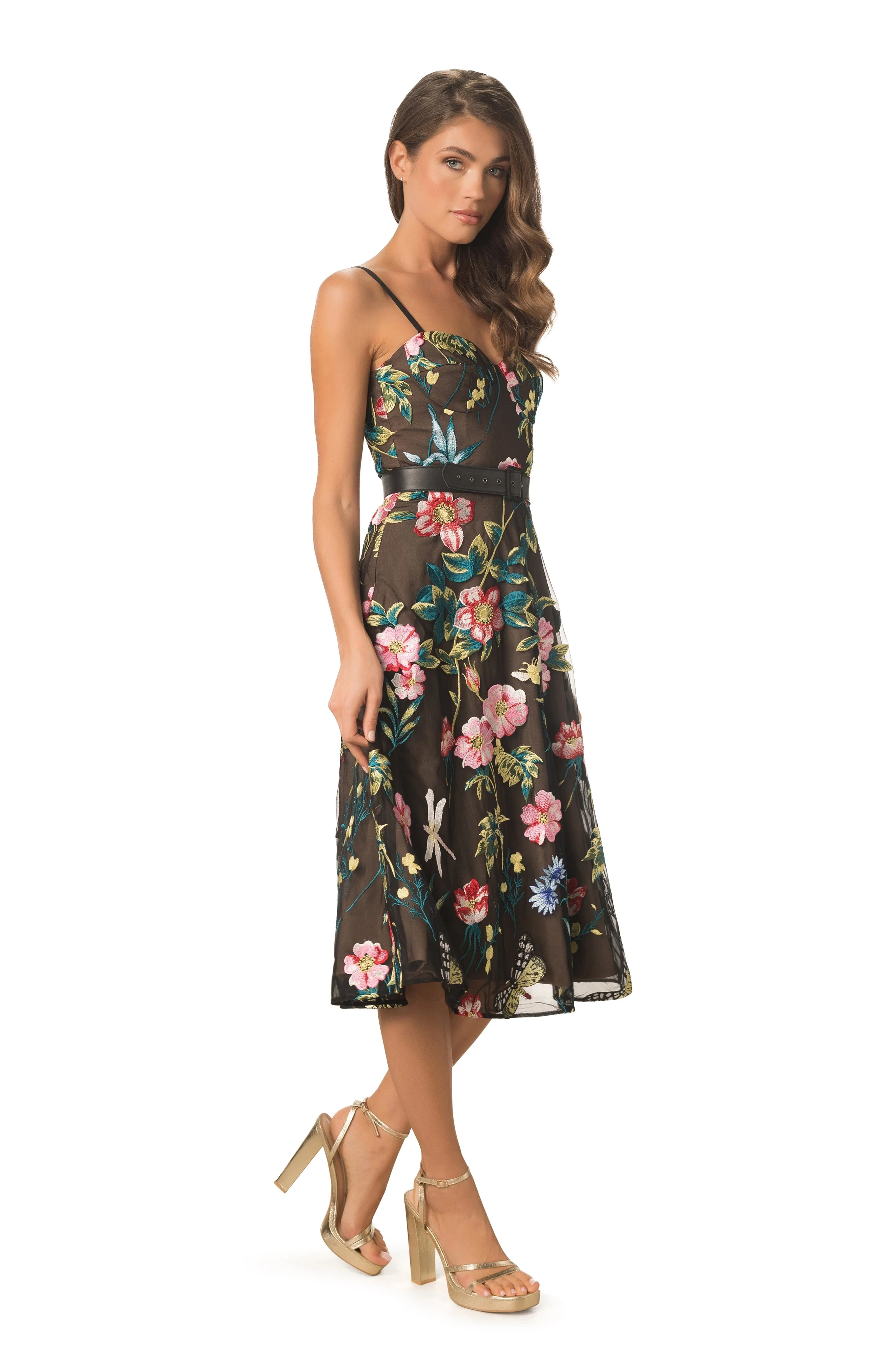 Carlita Butterfly Embroidery Dress - Image 3