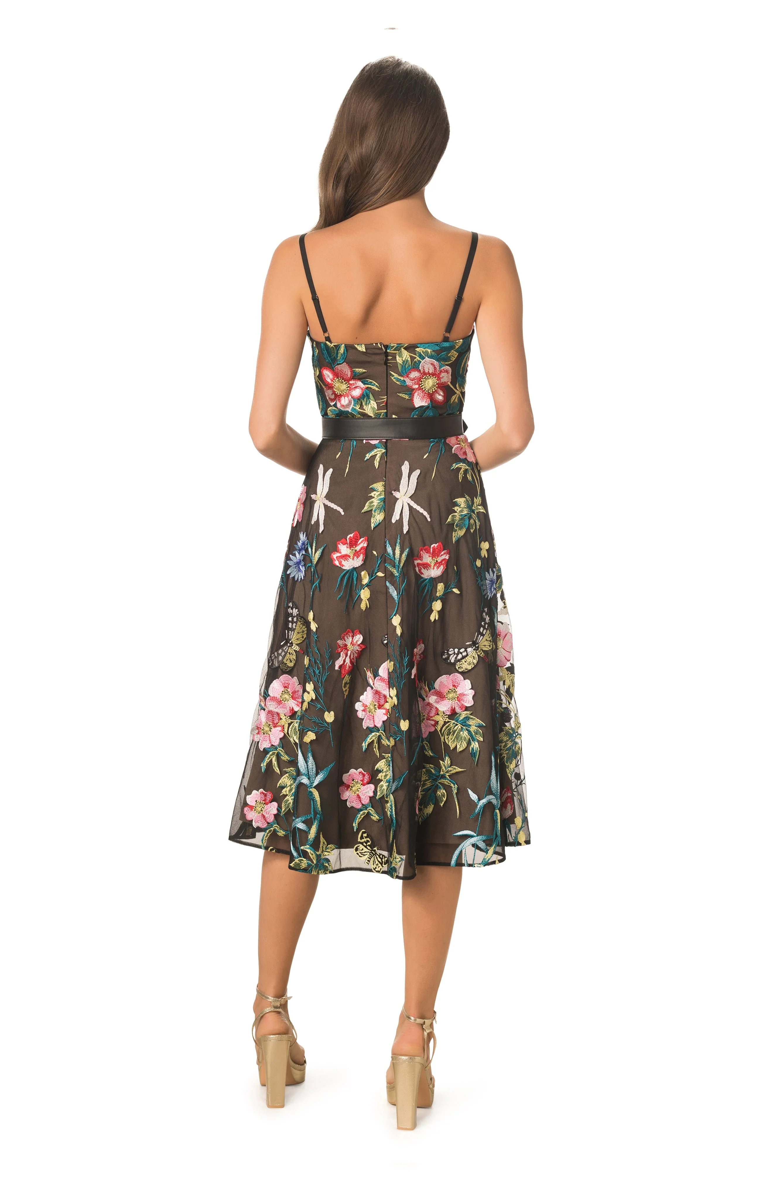 Carlita Butterfly Embroidery Dress - Image 4