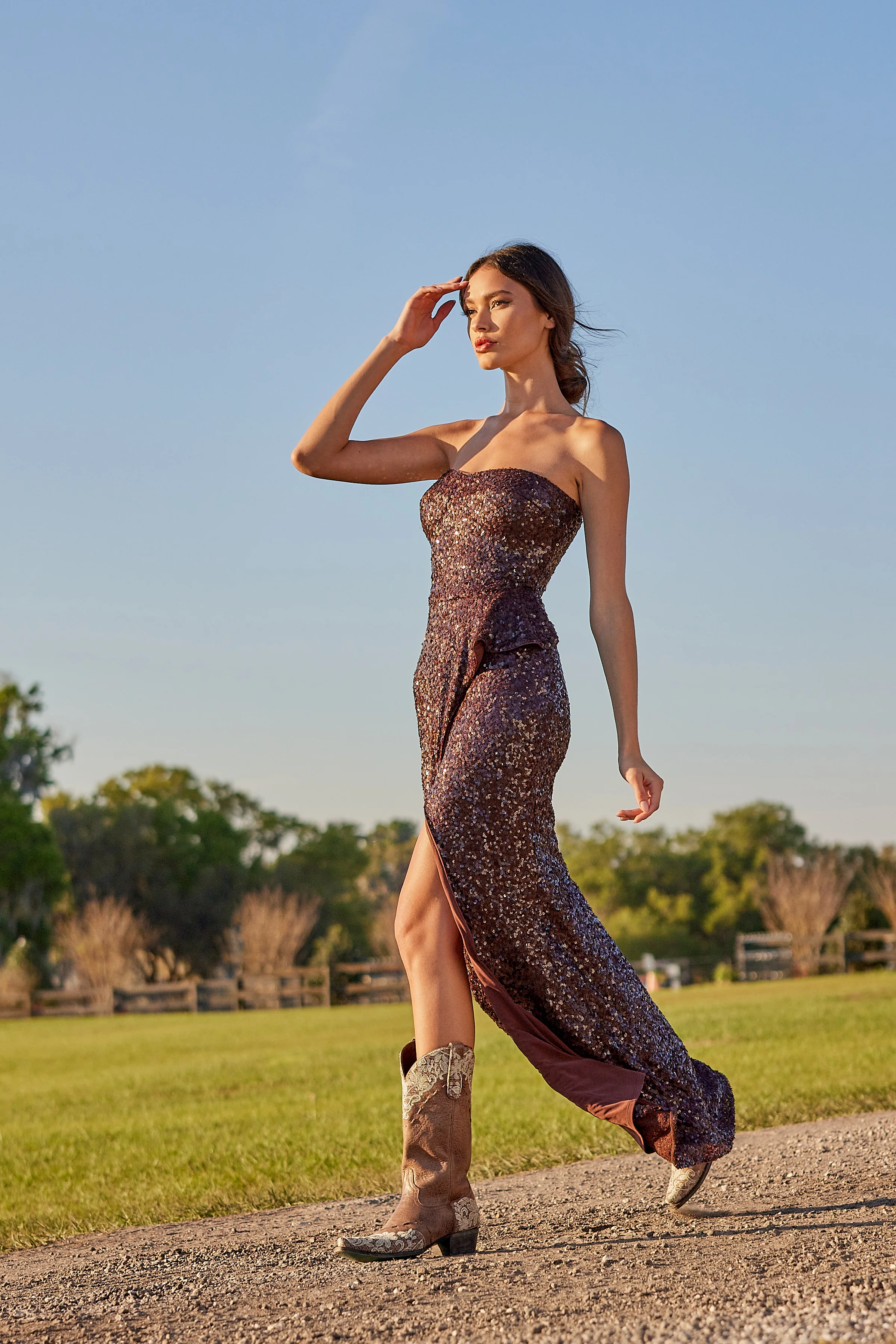 Kai Sequin Gown - Image 4