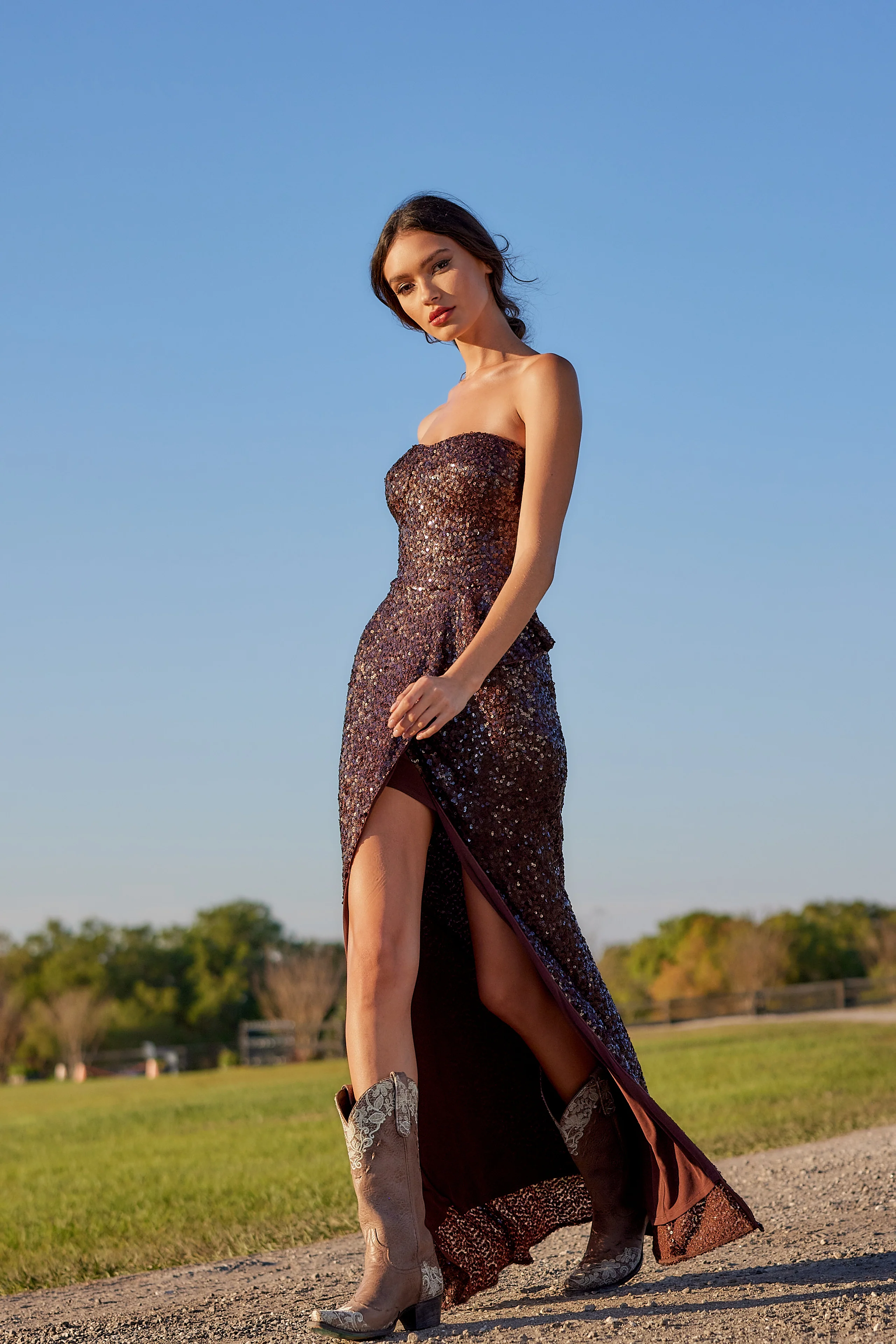 Kai Sequin Gown - Image 5