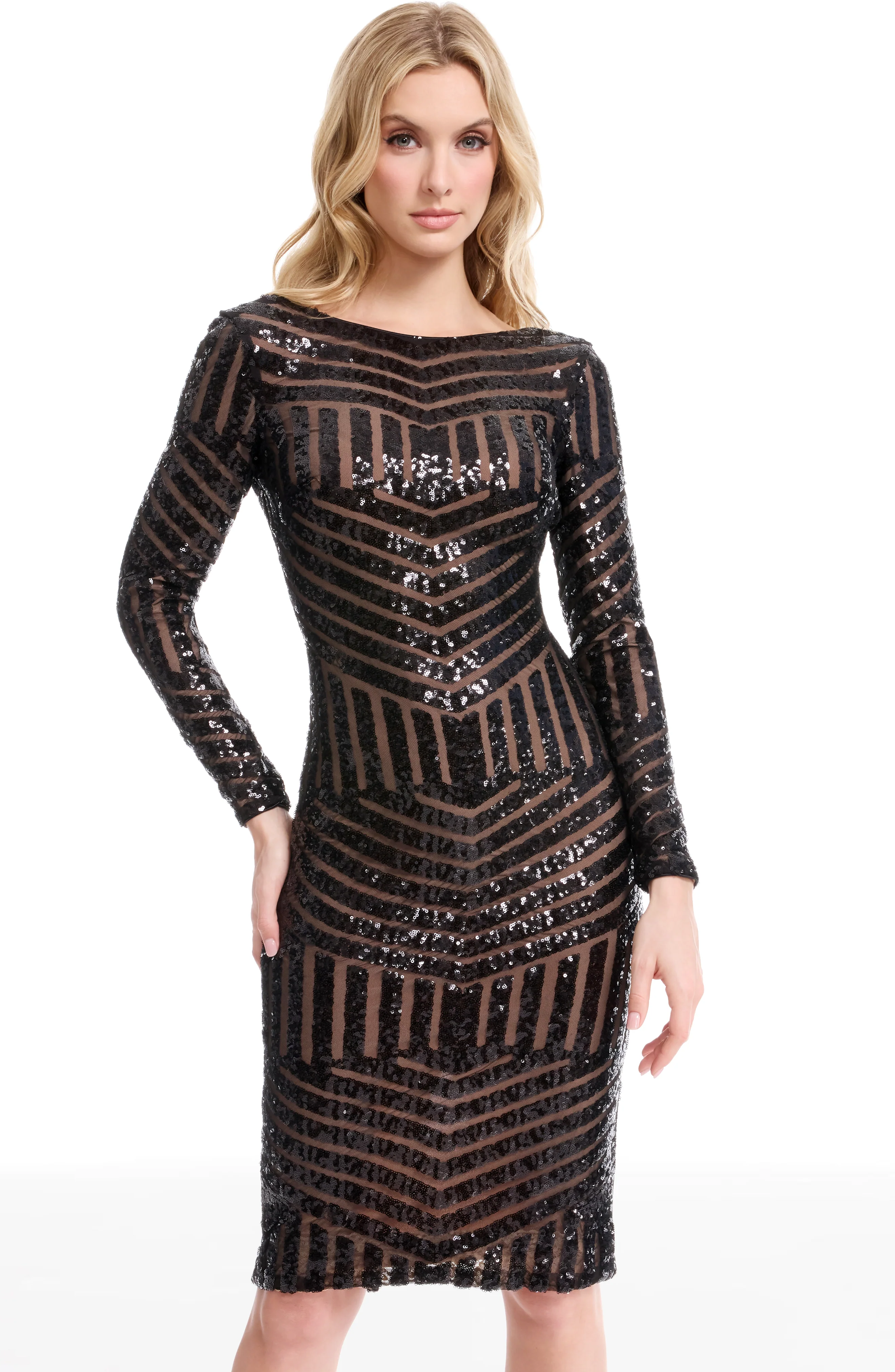 Emery Sequin Placement Dress - Image 15