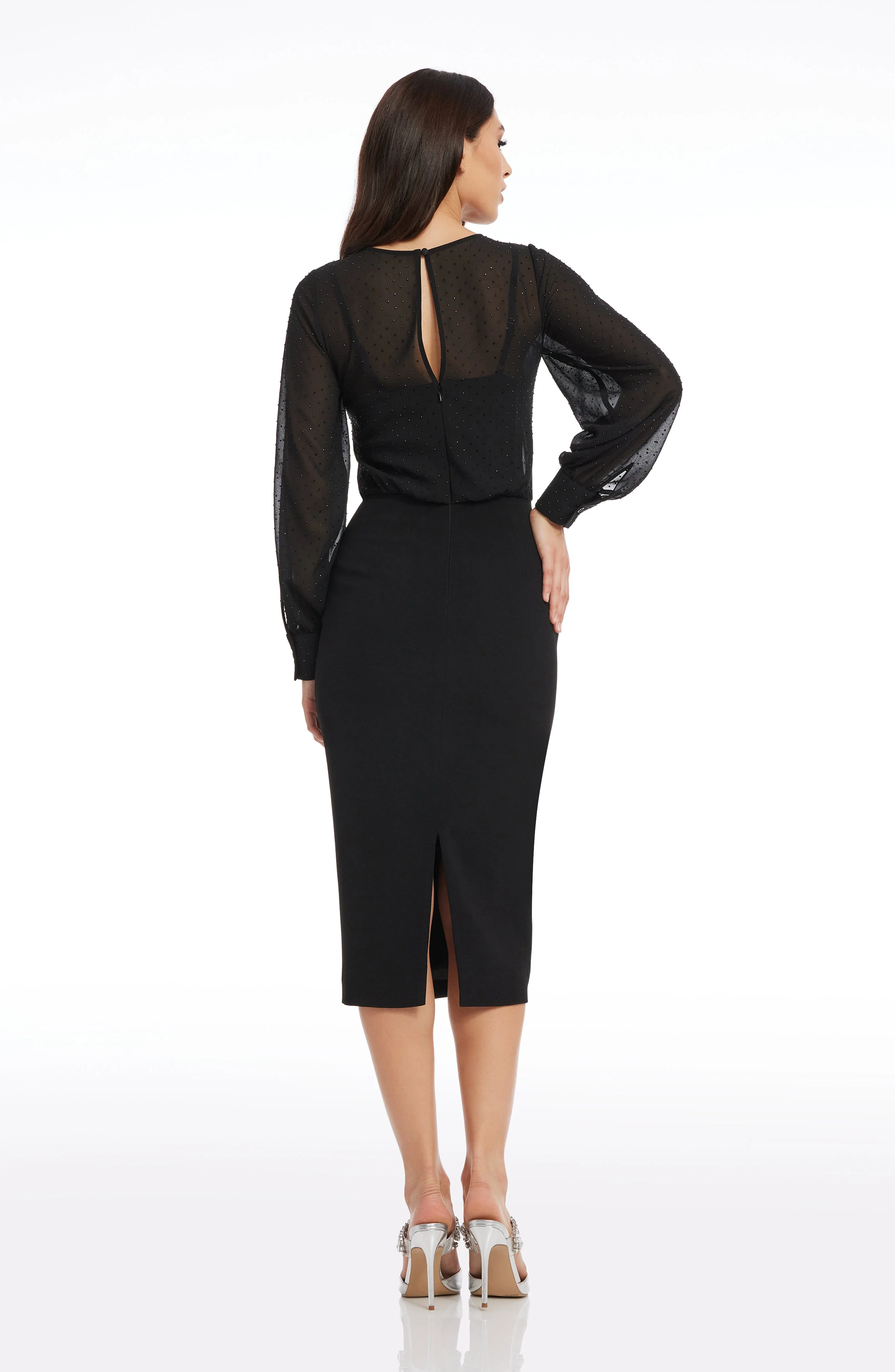 Pilar Mixed Media Dress - Image 3